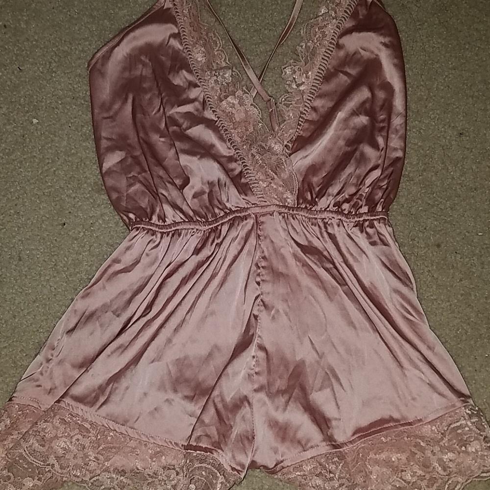 Pink lingerie pajamas